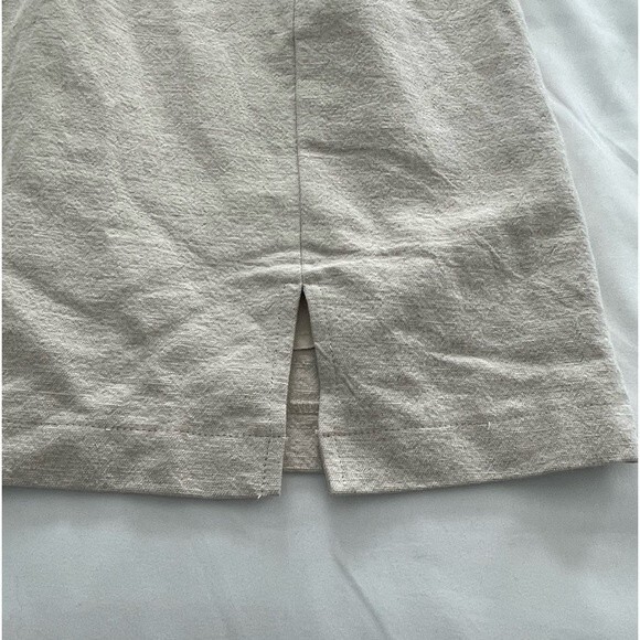 NWT Entro 100% Linen Dress Fully‎ Lined Size Large Spaghetti Straps Neutral - Picture 7 of 10